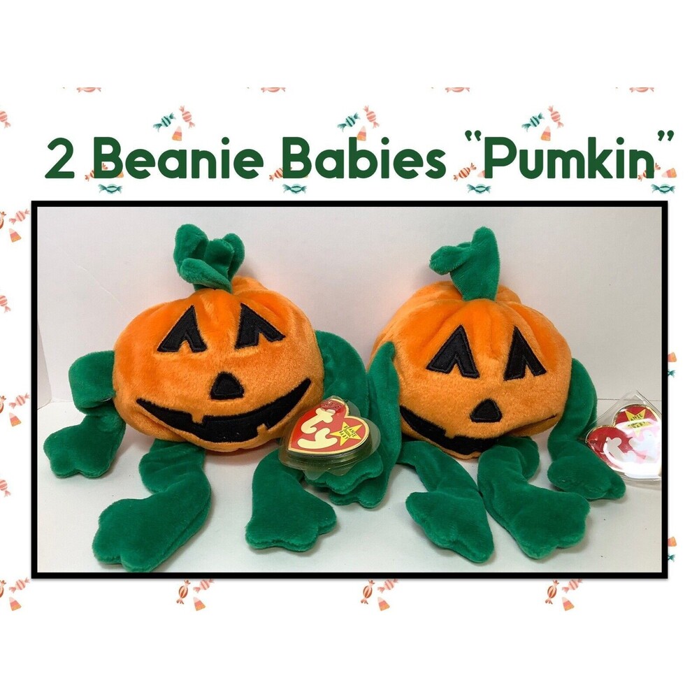 1998 TY Beanie Baby 2‎ Pumkin' the Pumpkins With Tags